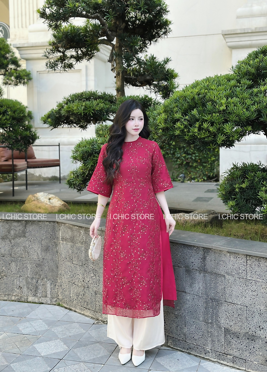 Áo Dài Ngọc An Đỏ